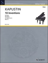 10 Inventions, Op. 73 piano sheet music cover